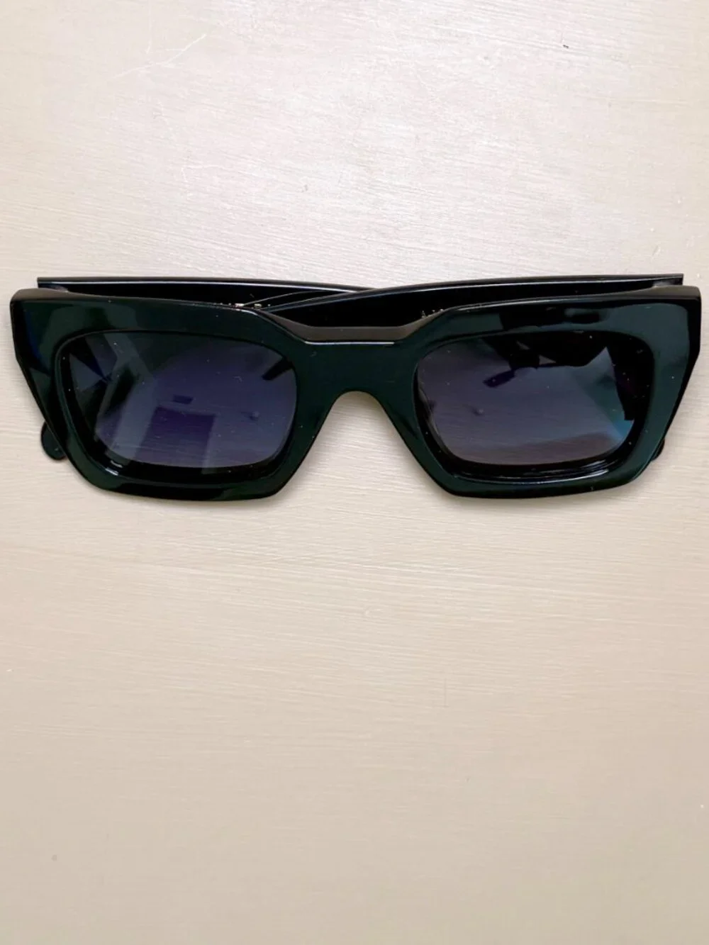 Anine Bing Black Oversized Cat-Eye Sunglasses